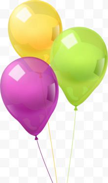 儿童节漂浮的纯色气球