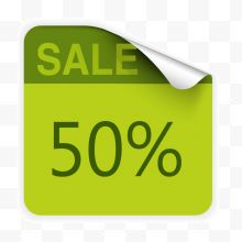 sale 50%标签