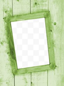 绿色木制相框