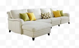 白色现代组合沙发