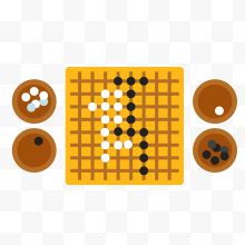 卡通围棋矢量图下载