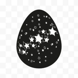 五角星图案的复活节彩蛋...