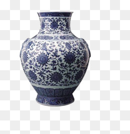 蓝色中国瓷器