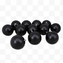 一堆黑色小球