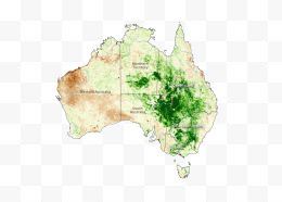 美丽的澳洲地图