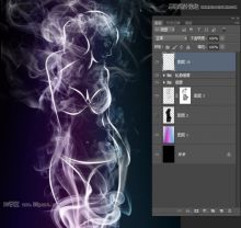 Photoshop后期合成创意个性<em>烟雾</em>人像效果 - P