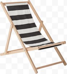 黑白条纹沙滩椅