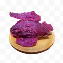 剥开的紫薯设计