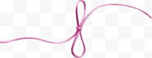 粉色蝴蝶结绳子