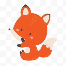 可爱动物狐狸插画