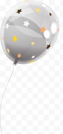 儿童节灰色星星气球...