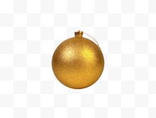 金色圆形圣诞球