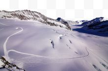 阿尔卑斯雪山风景
