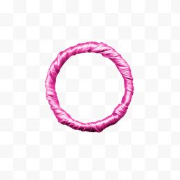 紫色布条圆环