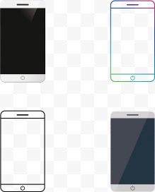 矢量手绘手机展示图...