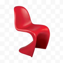 个性创意红色靠背椅子...