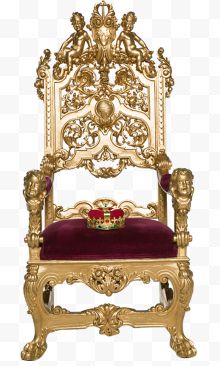 古代奢华皇帝座椅摄影