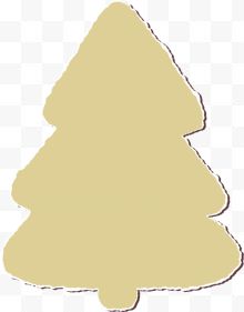 褐色纸板圣诞树