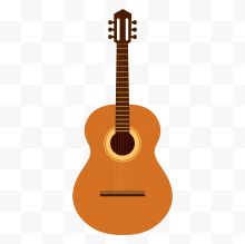一把棕色的吉他乐器