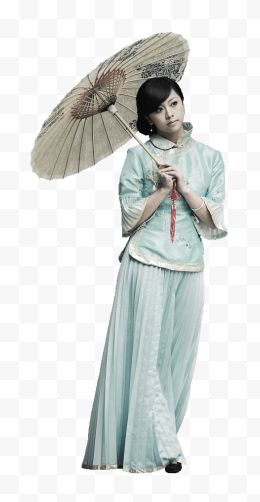 雨伞下的美女风情