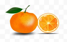 一个橙子与半个橙子