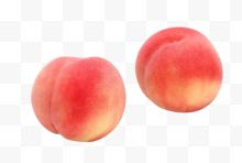 两个红色水蜜桃