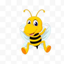 卡通可爱矢量蜜蜂