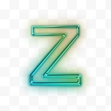 荧光绿字母Z