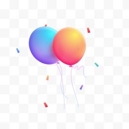多彩气球漂浮物节日