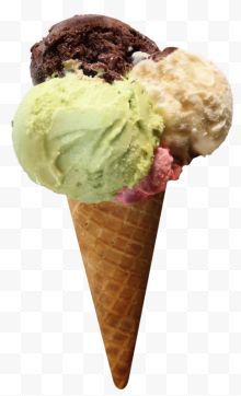 三色冰淇淋