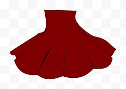裙子红色的剪纸艺术