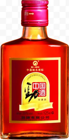 中国风红色小酒瓶