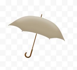 手绘白色雨伞