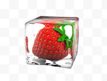 冰块草莓