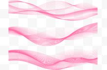 粉色科技波纹