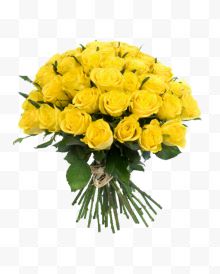 黄色玫瑰花花朵的花束